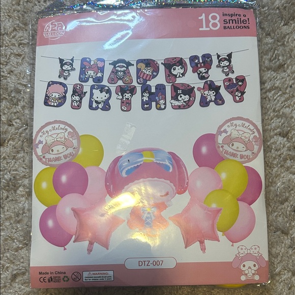 Inspire Other - My melody Birthday Balloon Set with Banner